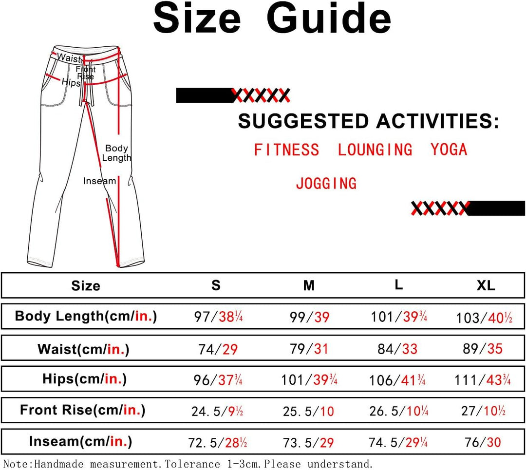 icyzone Damen Jogginghose Sweathose Lang Sporthose Freizeithose geradem Bein Hose mit Tunnelzug S Na