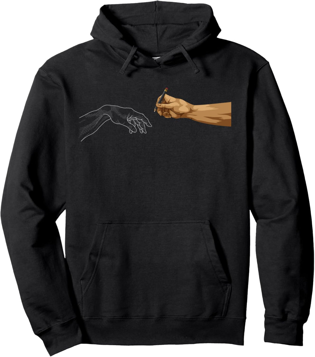 Creation Of Adam Michelangelo Künstler, Zeichnung Hände, Kunst Pullover Hoodie