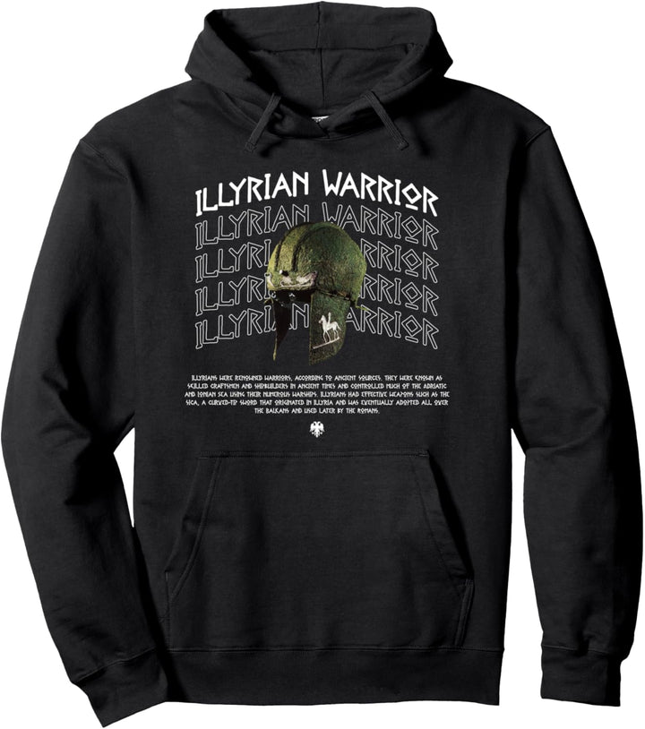 Illyrians Albanian Warrior Pullover Hoodie