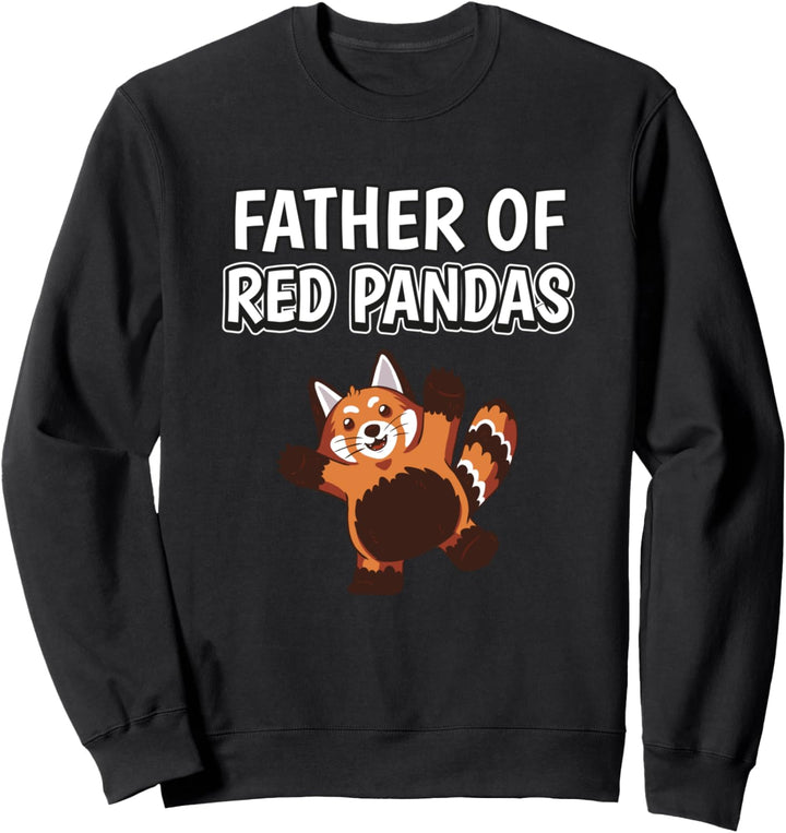 Herren Jungen Father Of Red Pandas Papa Vatertag Roter Panda Sweatshirt