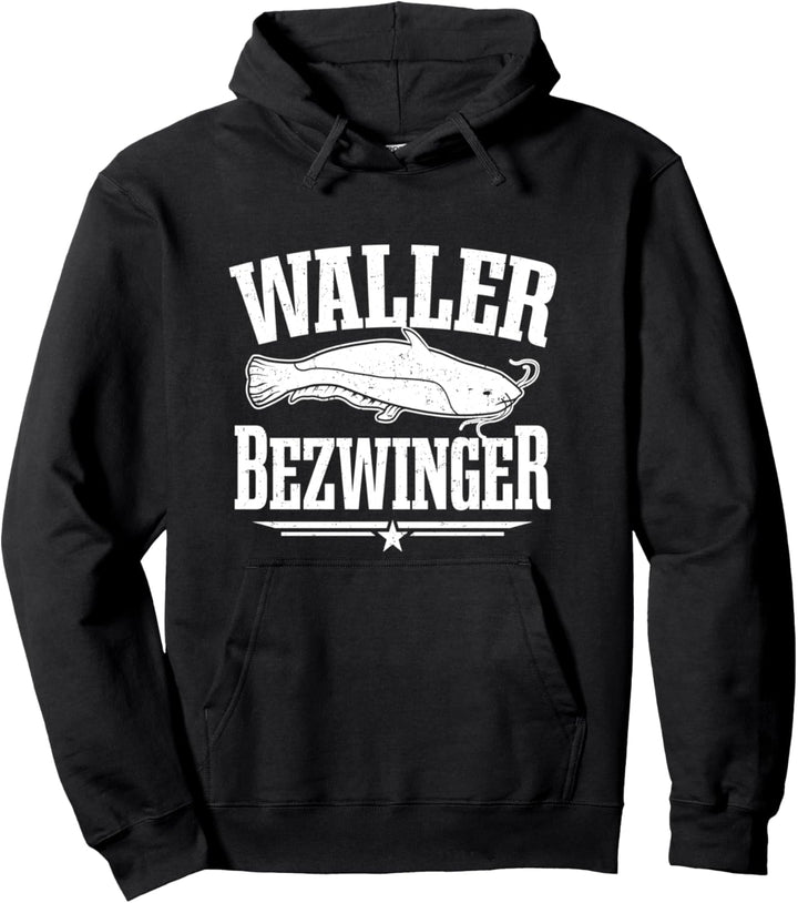Angler Welsfischer Waller Bezwinger Wels Angeln Pullover Hoodie