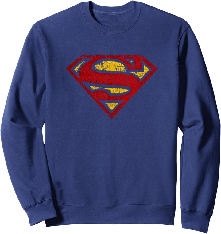 Superman Crackle S Shield Sweatshirt