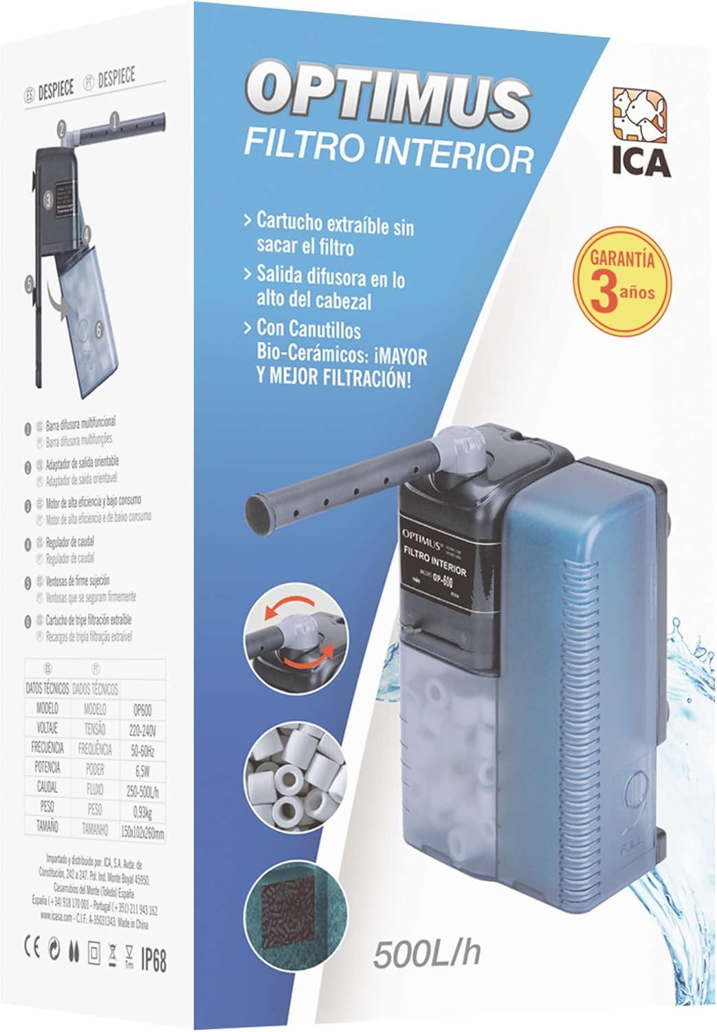 ICA OP600 Filter Innenraum Optimius 600