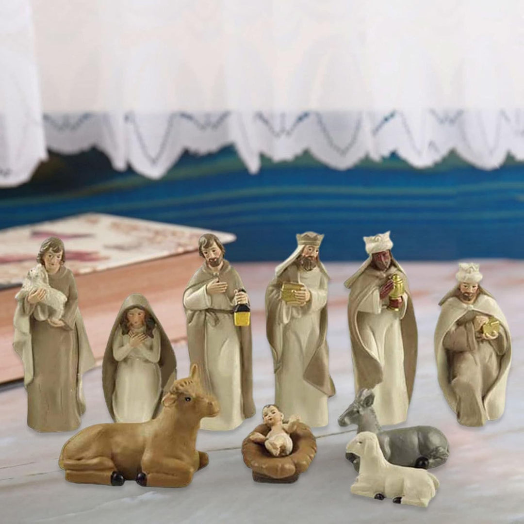 Christus-Geburt von Jesus-Verzierung Krippenfiguren-Set krippenfiguren giessform Zarte stehende Harz