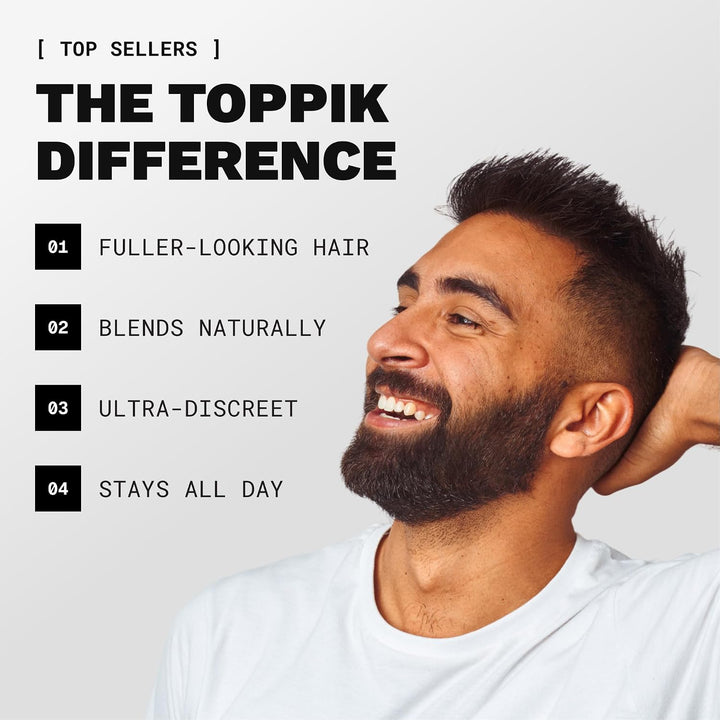 Toppik Haarfasern, Mittelbraun, natürlich gewonnene Fasern aus Keratin für voller aussehendes Haar 2