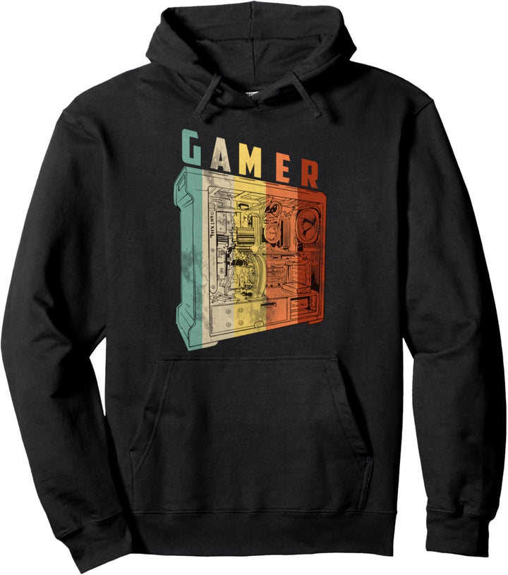 PC Gamer Retro Vintage Gaming Pullover Hoodie