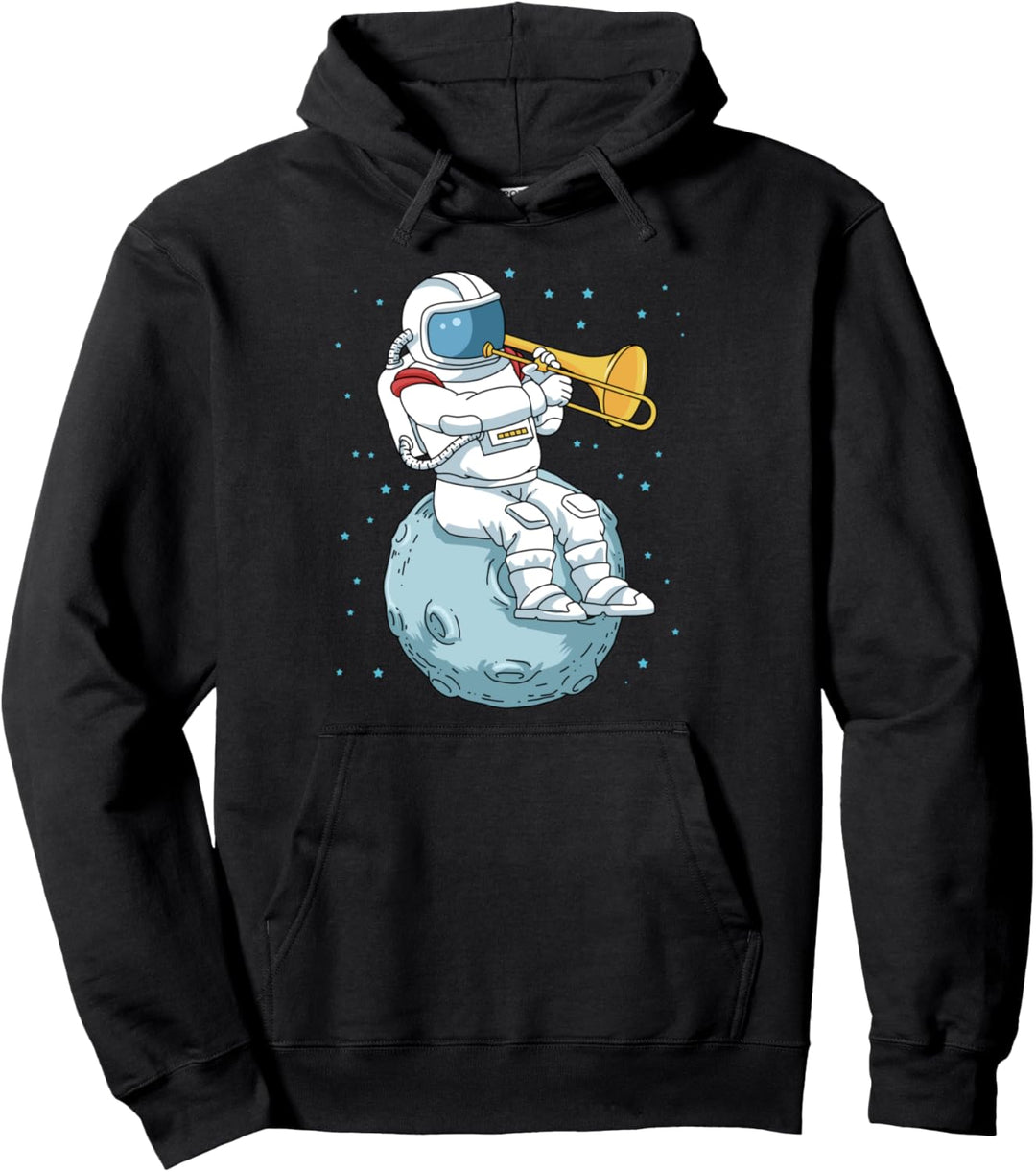 Posaune Hoodie Jazz Musik Geschenk Instrument Big Band Pullover Hoodie