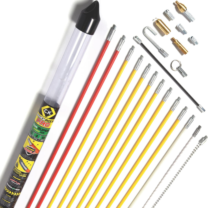 C.K Kabel-Einziehstangensatz Mightyrod PRO 12 Meter, 12 Meter
