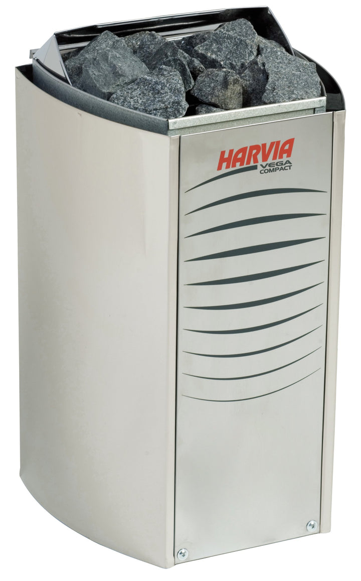 Harvia Vega Compact Saunaofen - BC35E 3,5 kW wird separates Steuergerät benötig, Edelstahl 3.5 kW, 3