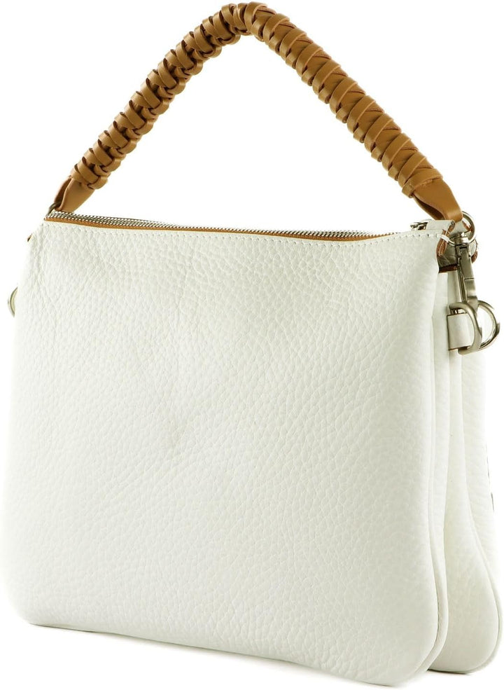 GIANNI CHIARINI Mia Crossbody Bag Bianco - Nature