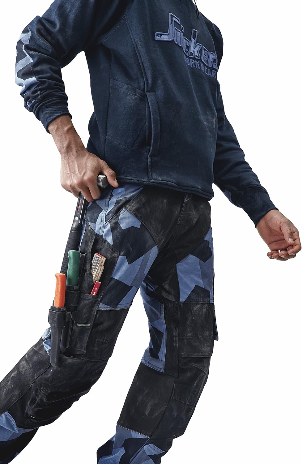 Snickers Workwear 6903 FlexiWork Arbeitshose, 1 Stück, 54, chili, 69031604054 54 Chili, 54 Chili