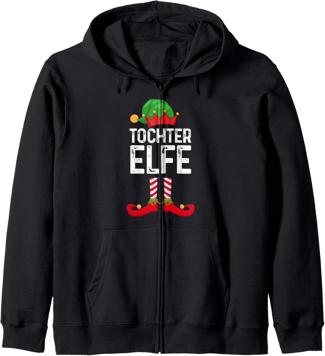 Tochter Elfe Weihnachten Weihnachtsmann Kapuzenjacke