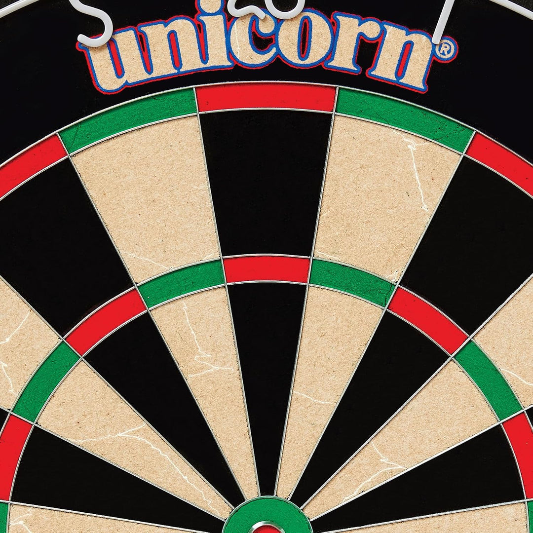 Unicorn Eclipse Pro Dartscheibe mit 2 Borsten und professionellem Sisal und High Definition Spider,