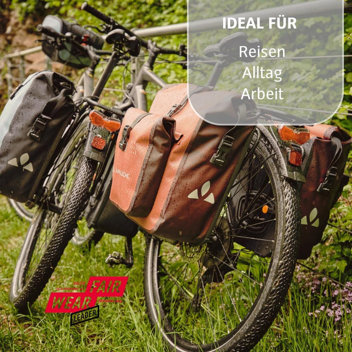 VAUDE Aqua Back Plus - Fahrradtasche - 2 Hinterradtaschen (2x24L) - wasserdicht - Made in Germany Bl