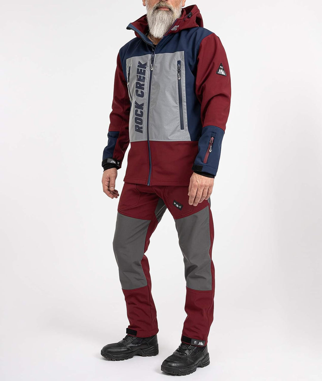 Rock Creek Herren Softshell Hose Wanderhose H-245 S Weinrot, S Weinrot