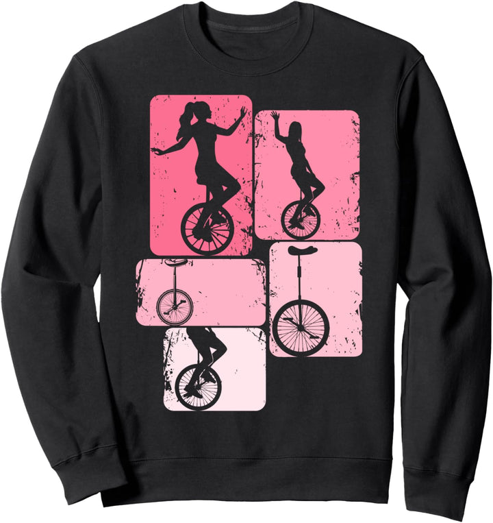 Einrad Mädchen Unicycle Damen Kinder Sweatshirt