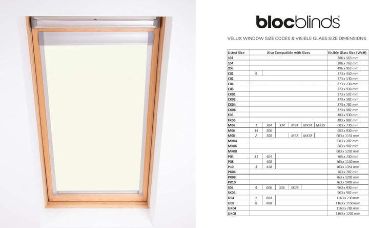 Bloc Skylight Rollo Für Velux Dachfenster Blockout, weiss, P04 P04 Für Velux Dachfenster White, P04
