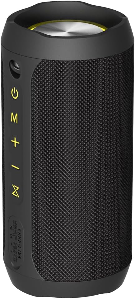 EDUPLINK Bluetooth Lautsprecher Klein mit Licht - Tragbarer IPX7 wasserdichte Musikbox für Dusche Ou