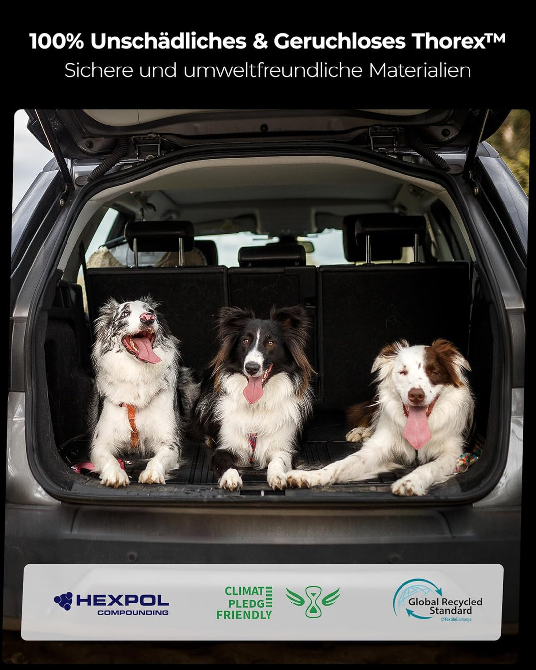 3W Kofferraumwanne für Volkswagen ID.7 2024-2026, Thorex™ Allwetter Hundefreundlich Kofferraum Schut