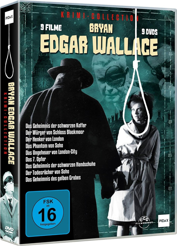 Bryan Edgar Wallace - Collection / 9 spannende Gruselkrimis mit Starbesetzung [9 DVDs], DVD