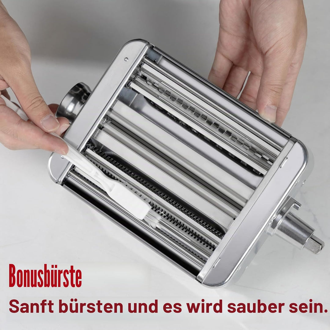 Eascandy All Metal Pasta Maker Attachment for KitchenAid, 3 in 1 Pasta Attachment for Kitchen Aid St