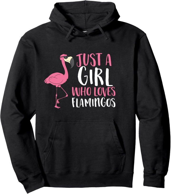 Nur Ein Mädchen Das Flamingos Liebt Pullover Hoodie
