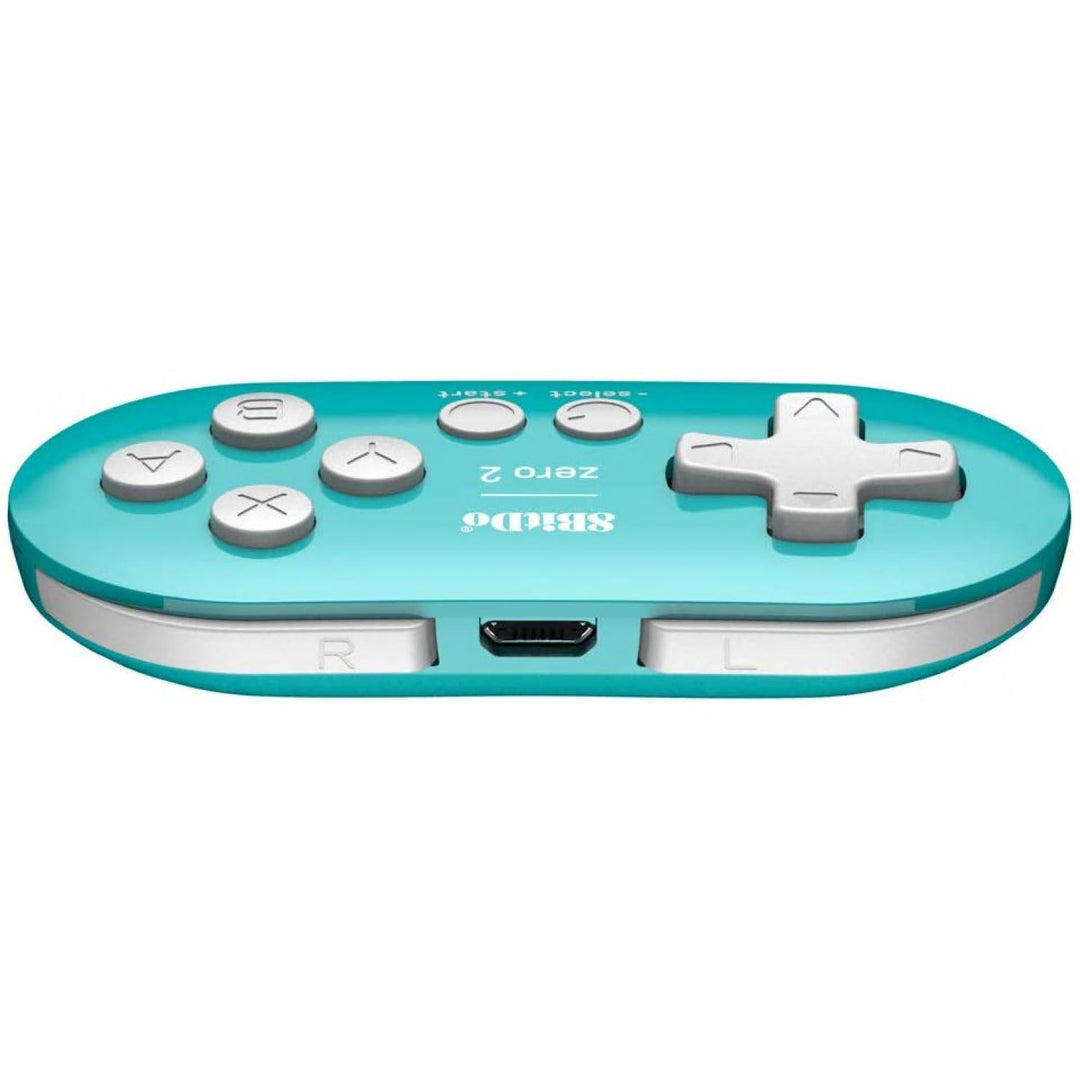 8Bitdo Zero 2 Bluetooth Gamepad For Switchpcmacosandroid (Turquoise Edition) [ Single, Single