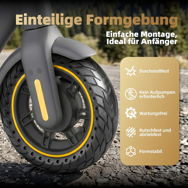 Vollreifen für Max G30, 10 Zoll Vollgummireifen Vorderrad, 60/70-6,5 Roller Ersatzräder für Segway N