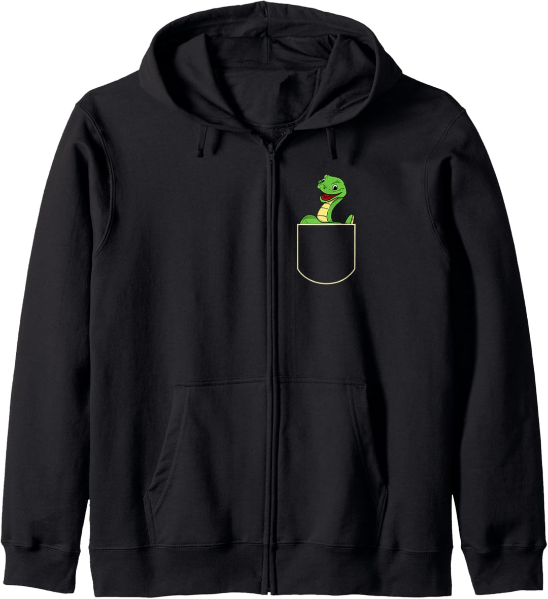Lustiges Schlange In Brusttasche Geschenk Schlangen Pocket Kapuzenjacke