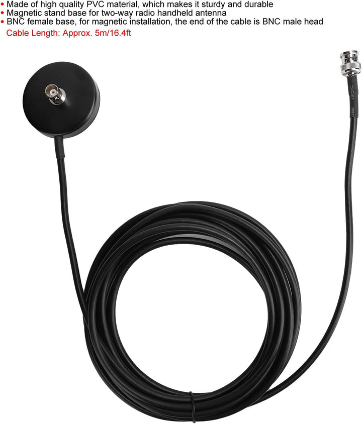 Antennen Basis Mit Kabel, WT60 Antennen Verlängerung Kabel Basis Magnetische Halterung Basis Mit BNC