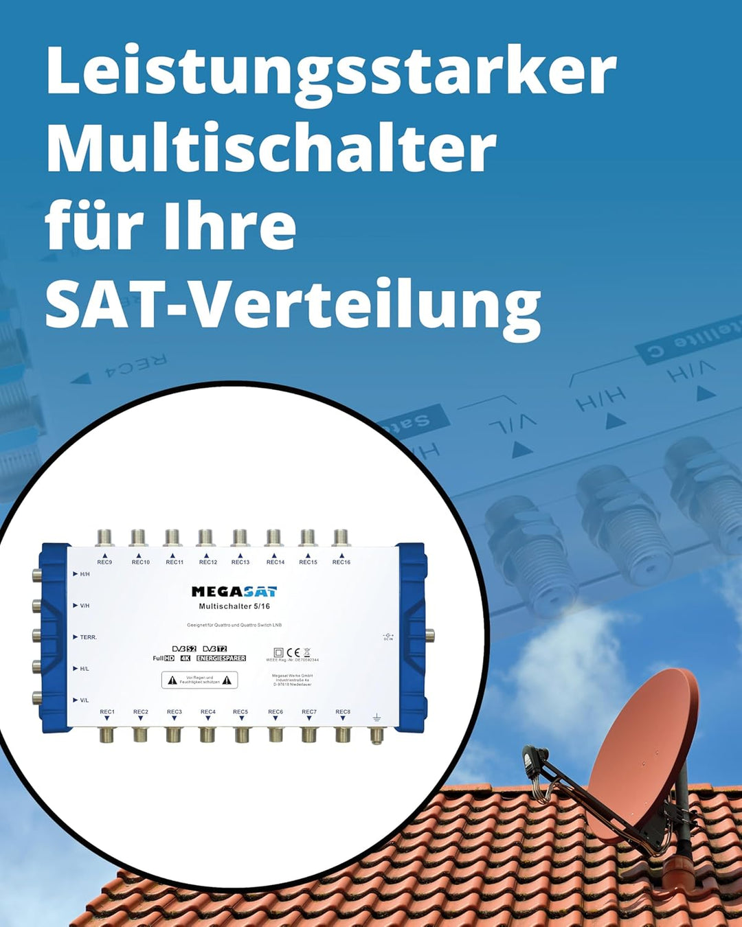 MegaSat 0600152 Profiline Multischalter 5/16