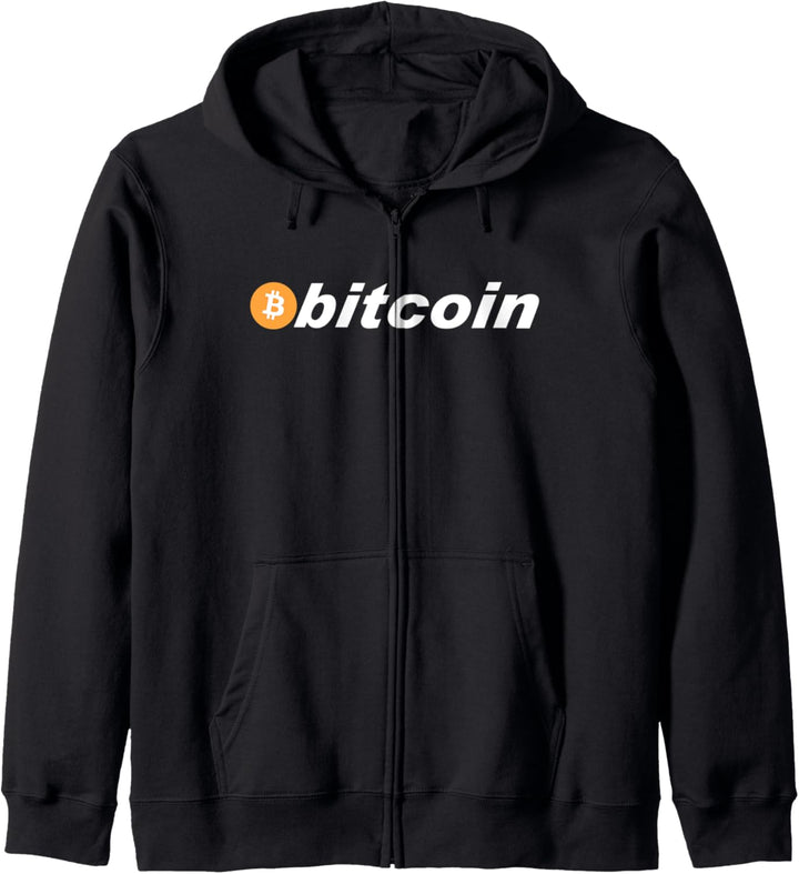 Retro Bitcoin Logo Kapuzenjacke