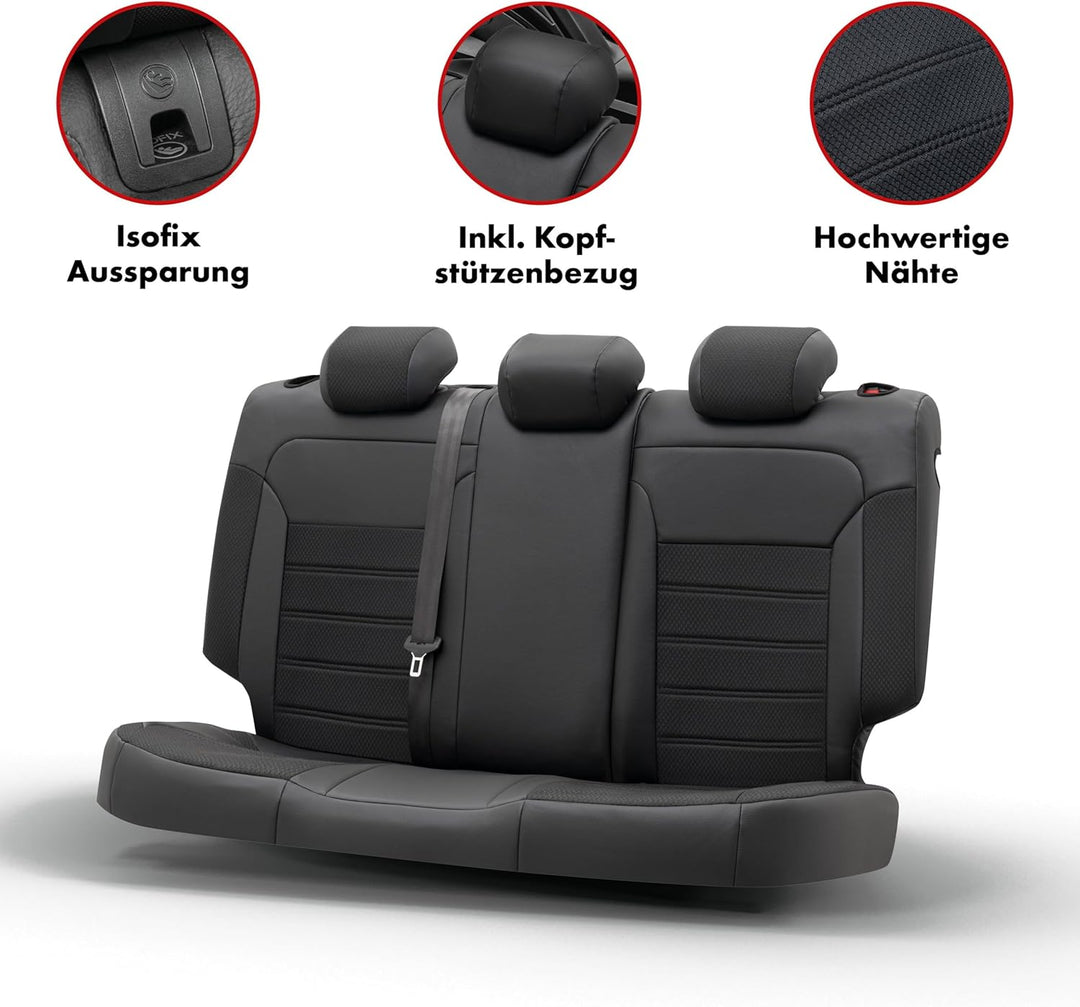 Walser Passform-Sitzbezug Aversa, Schonbezug für BMW 3 (E90) 02/2004-02/2012, 1 Rücksitzbankbezug No