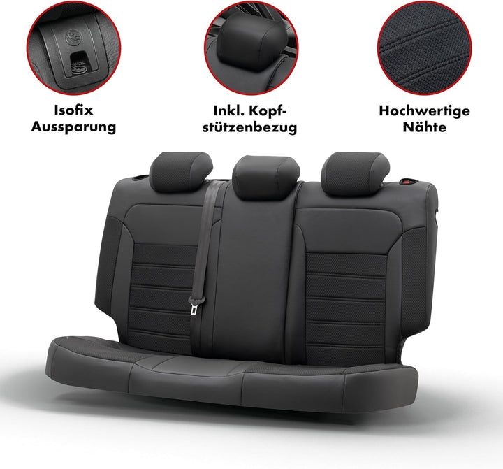 Walser Passform-Sitzbezug Aversa, Schonbezug für BMW 3 (E90) 02/2004-02/2012, 1 Rücksitzbankbezug No