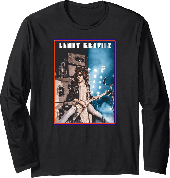 Lenny Kravitz – Live Guitar Poster Langarmshirt