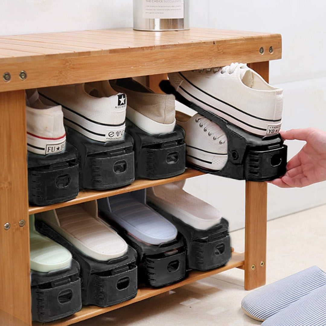 20 Stück Schuhstapler Platzsparend, Einstellbare Schuhstapler,Doppelschicht Schuhregal schuhregal fü
