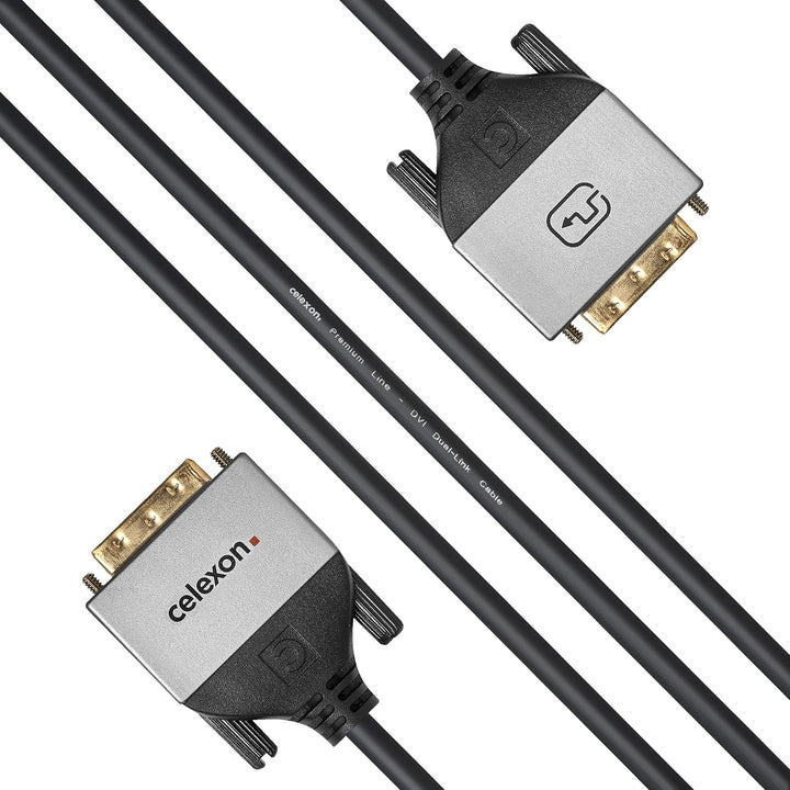 celexon DVI Dual Link Kabel 1,5m - 2x DVI-D (24+1) Stecker - Plug & Play - Professional Line 1,5m DV