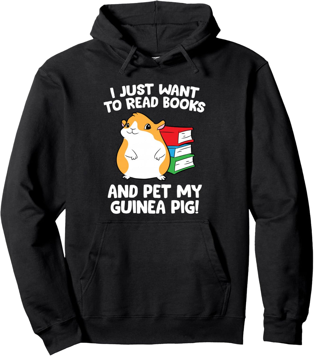 Ich möchte nur Bücher lesen und mein Meerschweinchen streicheln Pullover Hoodie