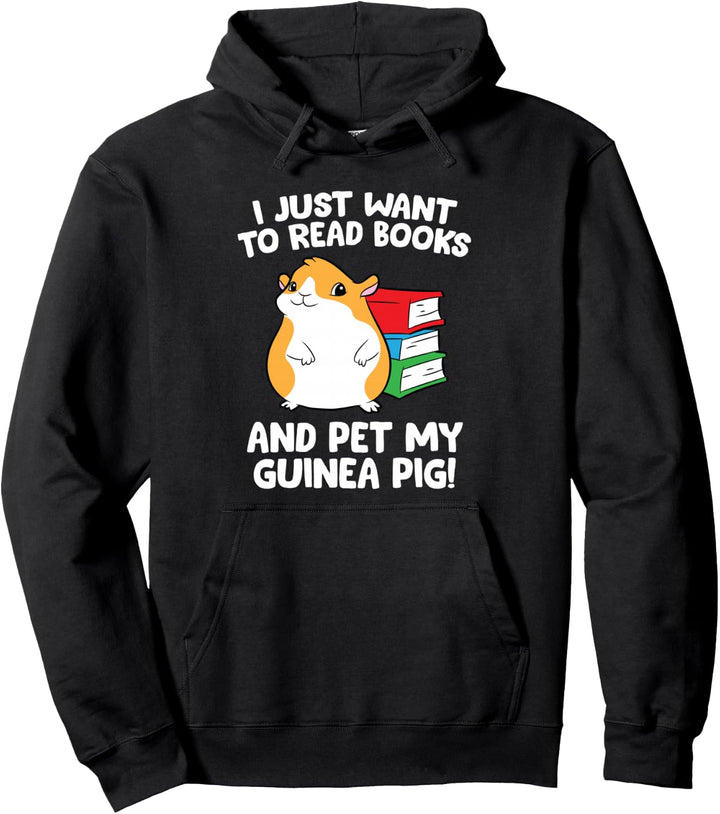 Ich möchte nur Bücher lesen und mein Meerschweinchen streicheln Pullover Hoodie