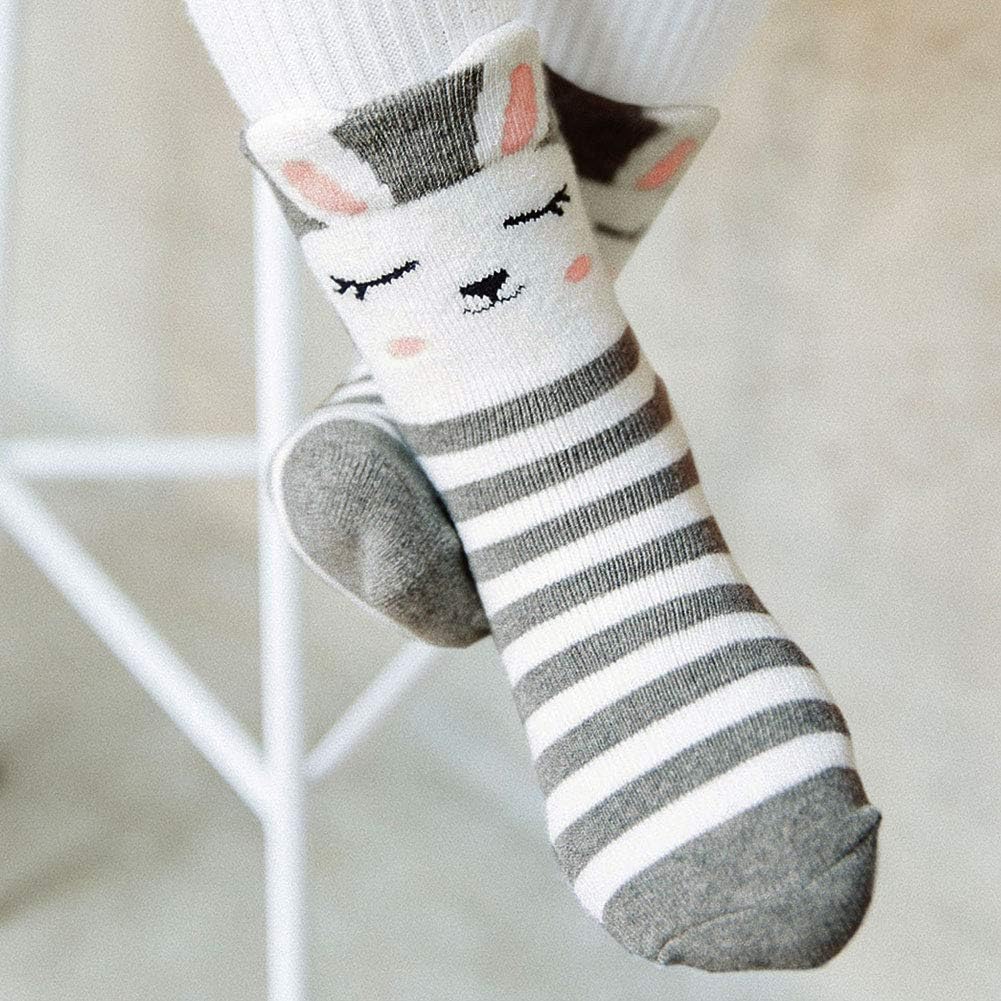 LOFIR Dicke Kinder Socken aus Baumwoll Winter Warme Thermo Socken für kleine Mädchen Jungen Kleinkin
