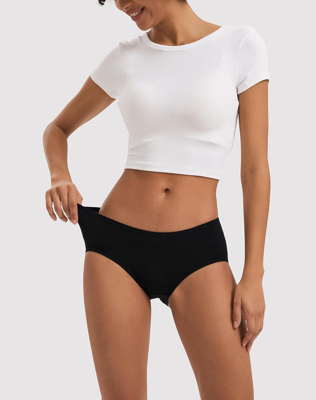 INNERSY Unterhosen Damen Baumwolle Atmungsaktive Hipster Unterwäsche Basic Bequem Panties 6er Pack X
