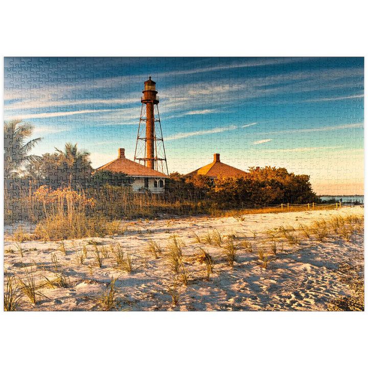 Sanibel Island-Leuchtturm in Sanibel Island, Florida - Premium 1000 Teile Puzzle - MyPuzzle Sonderko