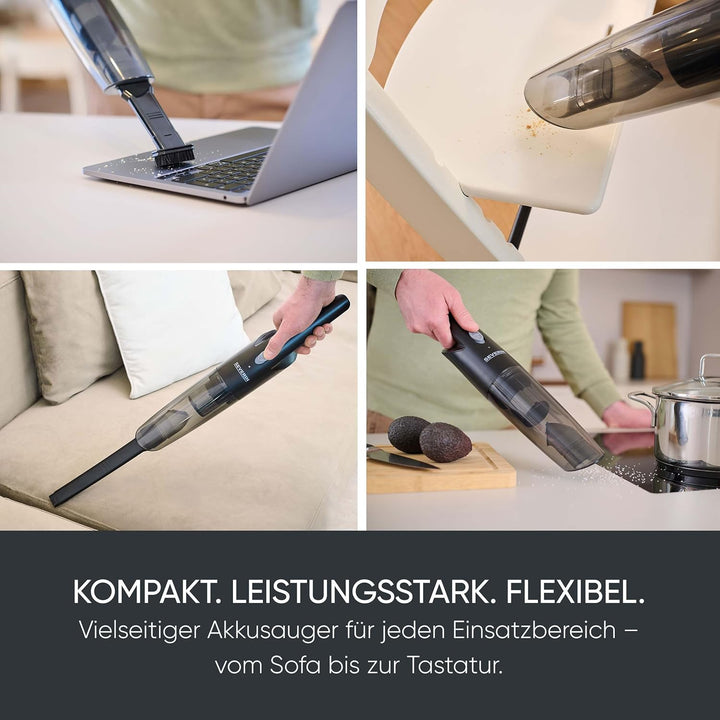 Severin 3-in-1 Handstaubsauger Akku, schlankes Design, bis zu 25 Minuten Laufzeit, 275 ml, Nass- & T