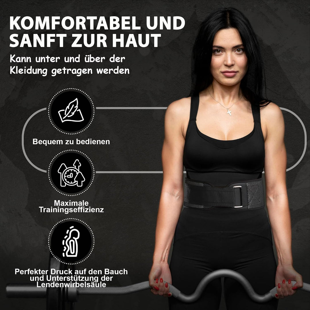 DIBAR Gewichthebergürtel, Auto-Lock Trainingsgürtel, Krafttraining Powerlifting Fitness Bodybuilding