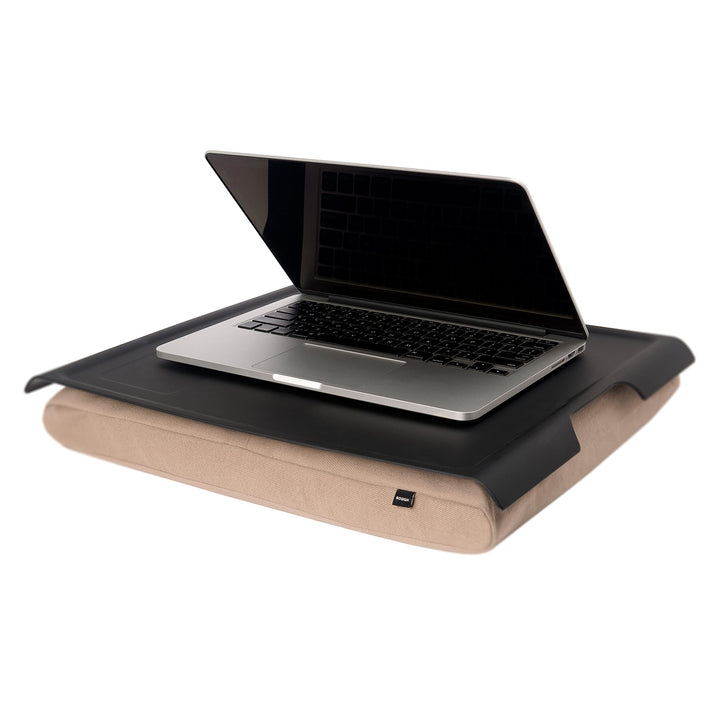 Bosign. Knietablett Laptray mit Sitzsack-Kissen für Laptop, Frühstück. Rutschfestes Tablett. Abnehmb