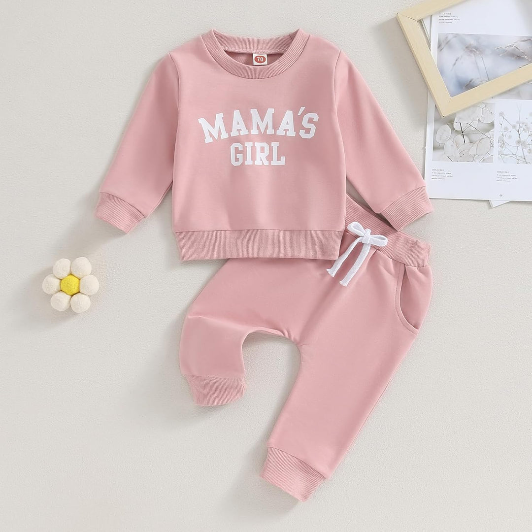 Baby Mädchen Kleidung Sweatshirt + Lange Hose Zweiteiler Babykleidung Set Kleinkind Outfits Mama's G