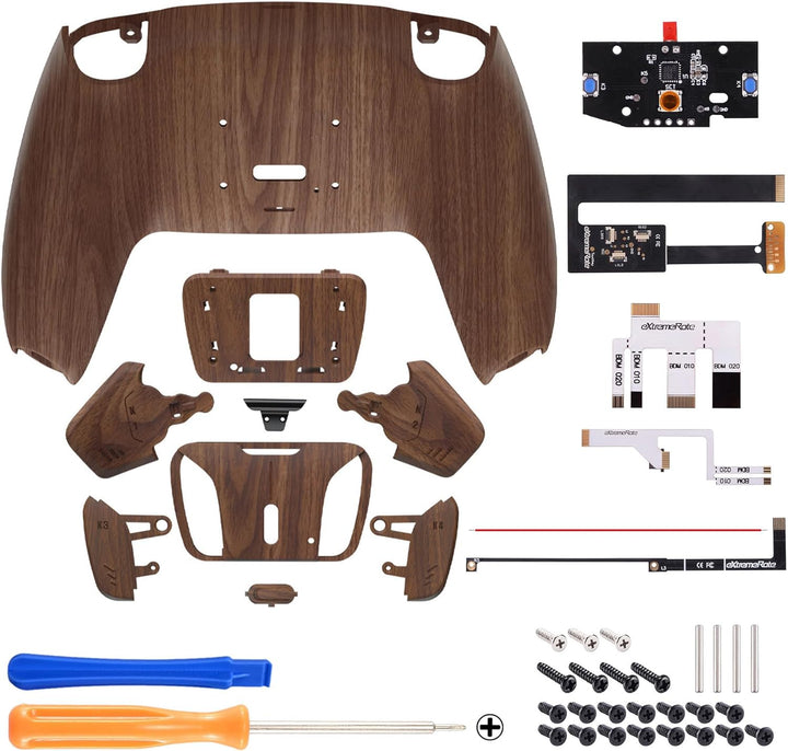 eXtremeRate Programmierbar RISE4 Remap Kit für ps5 Controller BDM-010/020,Remap Board&amp;Rückplate Gehä