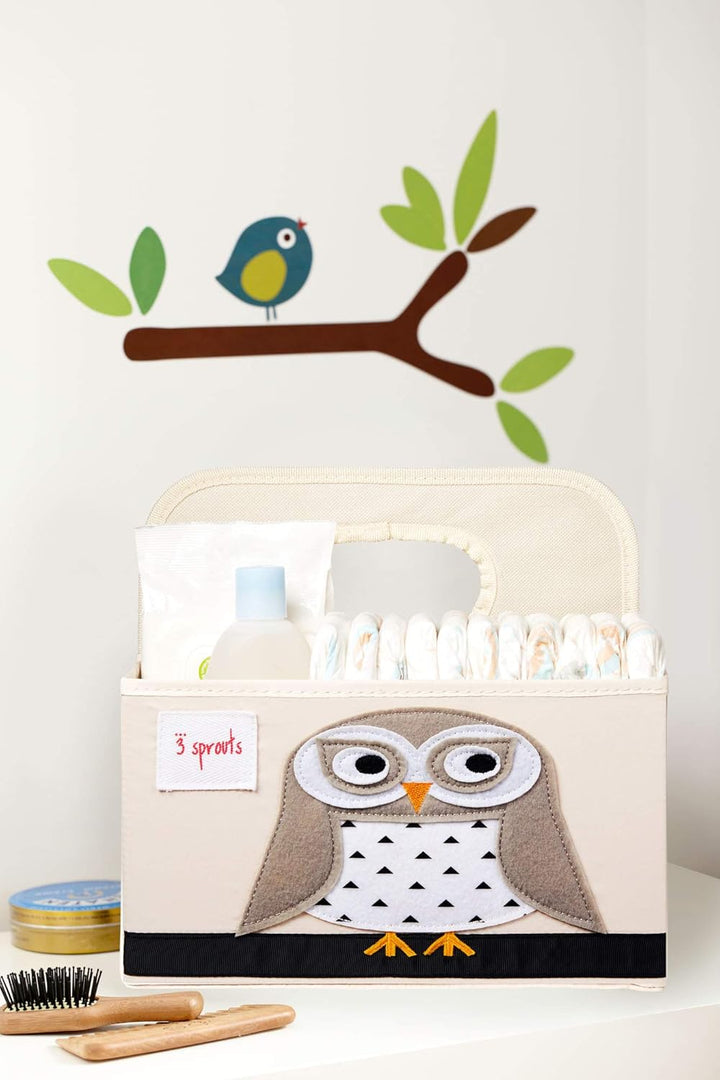 3 Sprouts - Wickeltasche Organizer - Baby Windel Caddy für Wickelutensilien - Wickelkorb &amp; Wickelorg