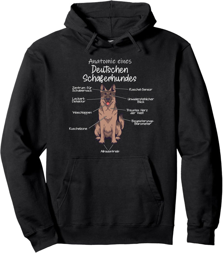 Anatomie eines Deutschen Schäferhundes Pullover Hoodie
