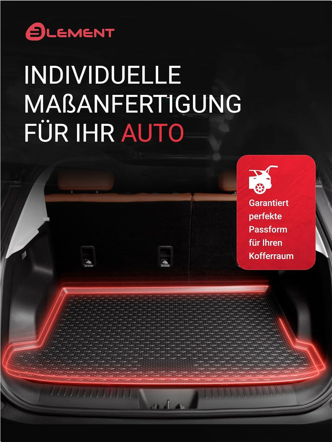 Element Passform Kofferraumwanne Laderaumwanne für Land Rover Freelander 2007- SUV